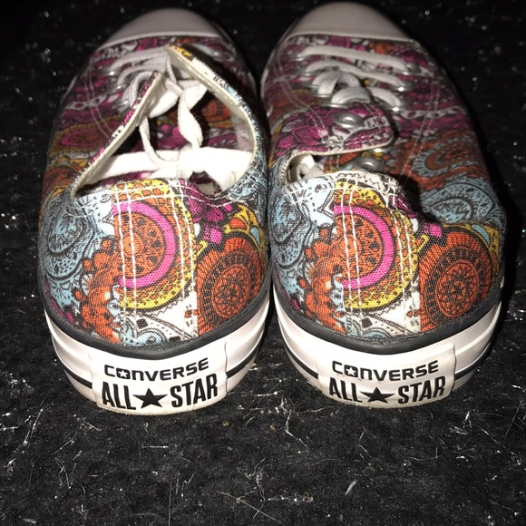 Multi color Aztec print converse all star shoes - Picture 2 of 5